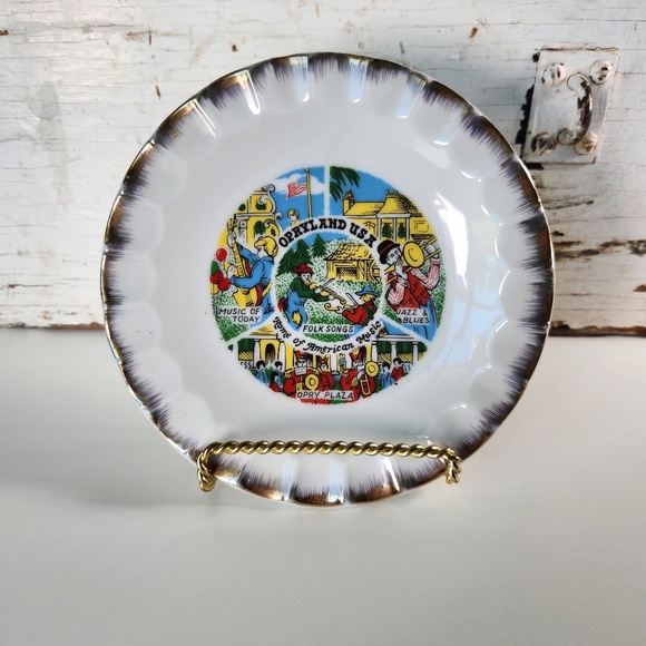 VTG Nashville Tennessee Opryland Porcelain Souvenir Ashtray- Collectible Ashtray - Picture 2 of 10